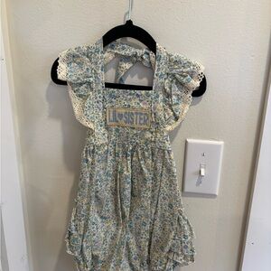 Lil Sister Floral Bubble Romper